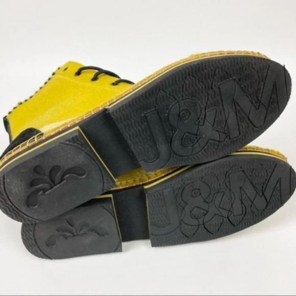 Joy & Mario Yellow Ankle Boots Sz 38 - Picture 9 of 10
